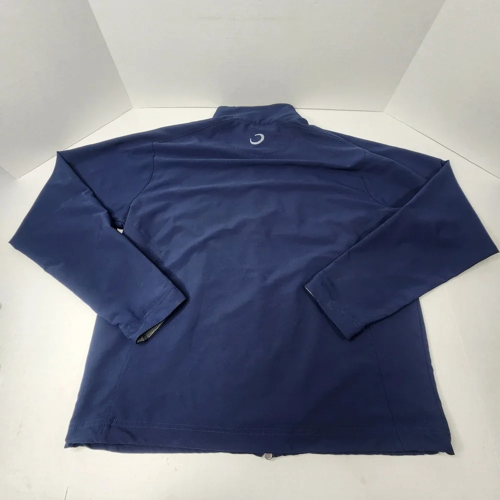 Zero Restriction Jacket Mens Medium Blue Tour Series Full Zip Golf Dragon Ridge